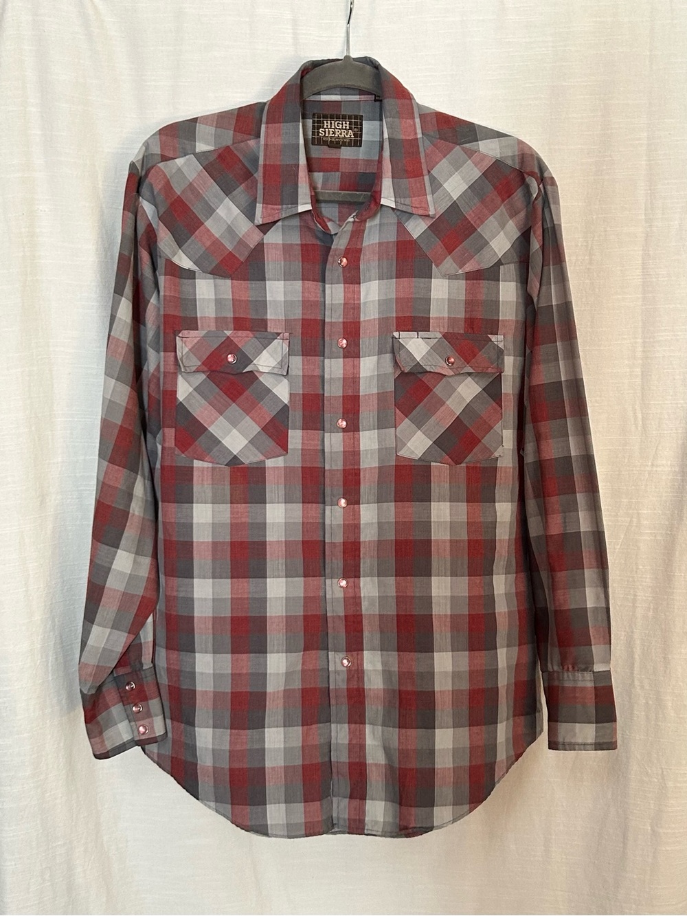 Vintage Western‎ High Sierra By Mervyn's Plaid Snap Front Rodeo Shirt